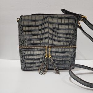 Ainifeel Croc Embossed Crossbody Bag